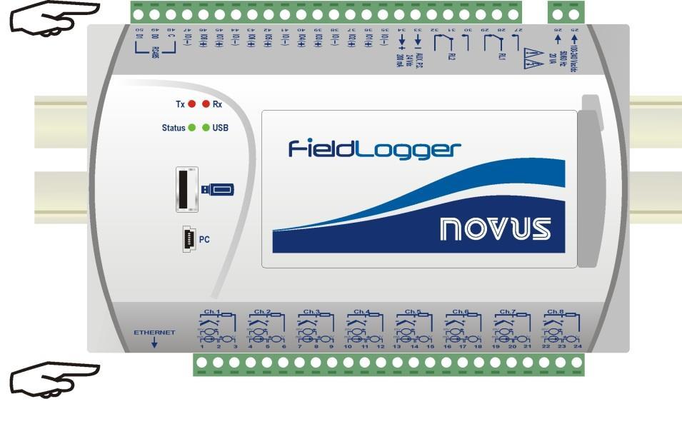 EQUIPMENT SOFTWARE (FIRMWARE) UPDATE The FieldLogger allows the update of its embedded software (firmware) in the field, through a USB flash drive.