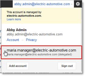 3. A new LionMailwindow (or tab, depending on your browser) opens, showing your manager's email. You can now send messages and manage email on your manager's behalf.