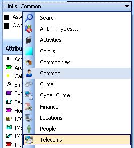 Linking two entities You can use the Link Type panel in the Add Chart Items Task Pane to add a link to a chart.