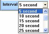 The only thing you have to do is setting the interval. You can set it as 5, 10, 15 and 20 seconds etc. The greatest interval here you can set is 60 seconds.
