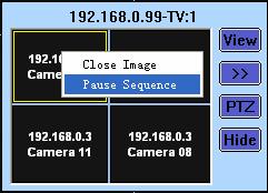 Pause/Continue Sequence Single-right-click in any window you like and then press Pause Sequence to stop loop