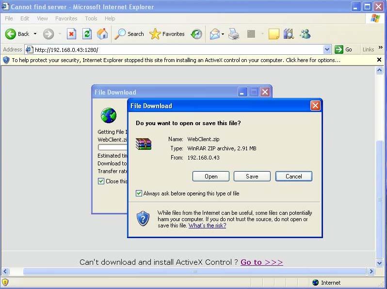 Chapter7 IE Client The client user can look through video of Hybrid-NDVR Client by Internet Explorer. The default web server port is 80.