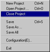 Switching Projects When more than 1 project is selected, these are shown on the pull-down menu to the right of the "Button Bar" as shown in the figure below.