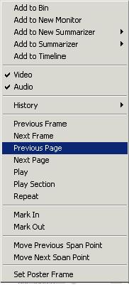 Fig. Page forward and page backward using the "Monitor" menu Using the page forward-backward function