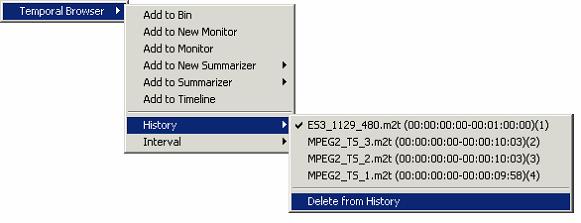 Fig. Deleting a history from the "Summarizer" menu Writing a Thumbnail as a JPEG File To write a thumbnail as a JPEG file, first select the thumbnail(s).