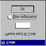 2. Set a hexadecimal eight-digit numerical ID code as a security code for the flash memory.