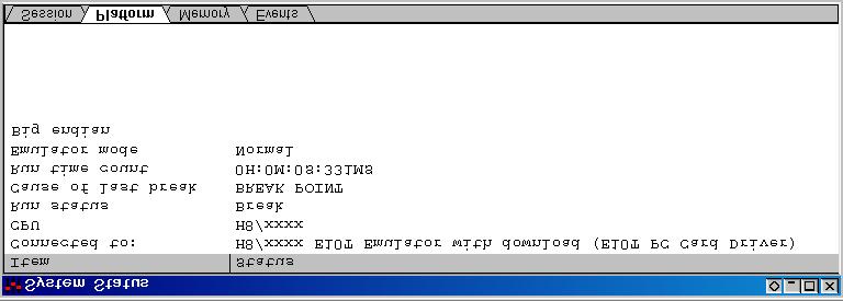 The [System Status] window displays the following contents. Figure 3.