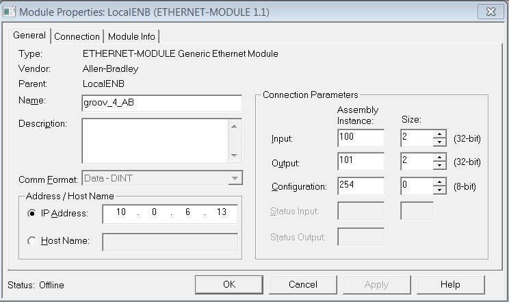 we selected Data DINT in the Generic Ethernet Module Comm Format, we must create floating point tags for the Temperature and Heater values, which are analog. 7.