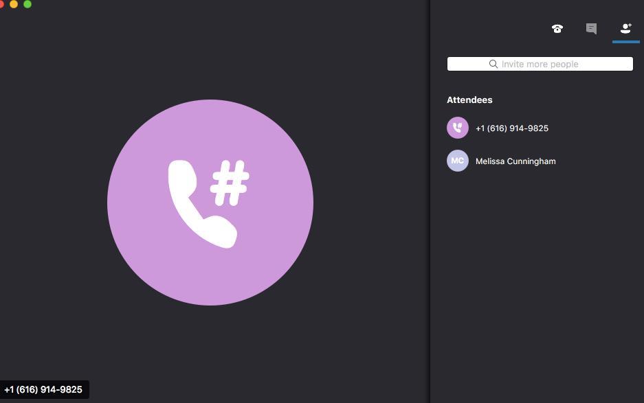 Conference Call - Adding Contacts to a Call 1. Click the invite more people icon. 2.