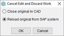 "Cancel Edit and Discard Work" dialog The message does not appear when the "Cancel " function has been called for the top component or directly in the Application Structure view of the ECTR!