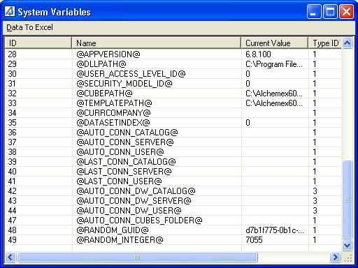 Variables, or from the Administrator Module, right-click on Enterprise and