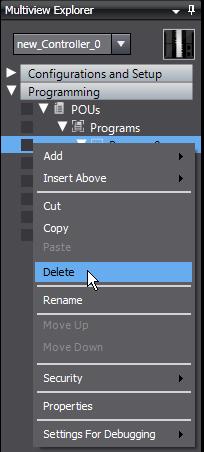 1 Start the Sysmac Studio and create a new project. Set the Select Device Area as shown below.