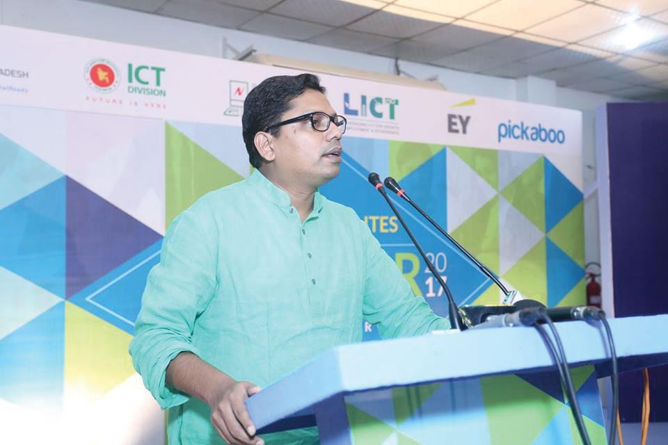 Zunaid Ahmed Palak, the State Minister of ICT Division of Post and Telecommunication Ministry of Bangladesh. Pink Creative Ltd.