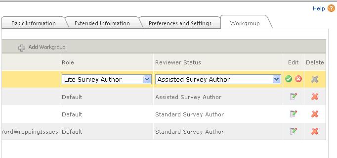 Editing the user's Role and Reviewer Status Workgroup Tab with Edit Selected How to Edit a Users Role and Reviewer Status 1.
