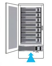 4. Place the trays back into the unit and lock them in place by pushing the