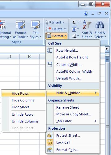 Working with Columns and Rows 3. The column or row will automatically adjust to accept the data in that column or row.