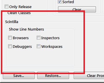 Line Numbers Available in Browser/Debuggers/Workspaces/Inspectors Line