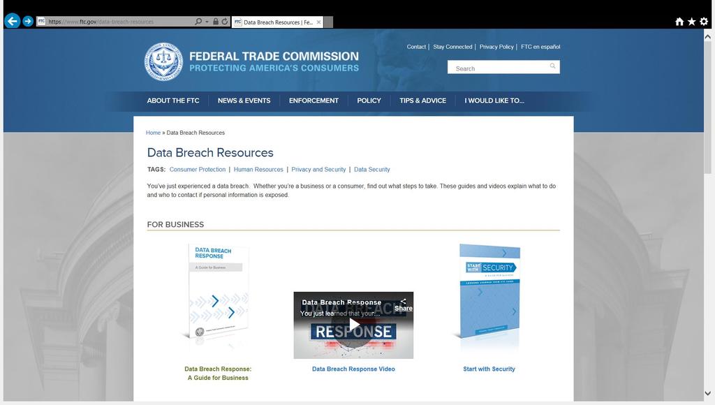 Breach Response Resources