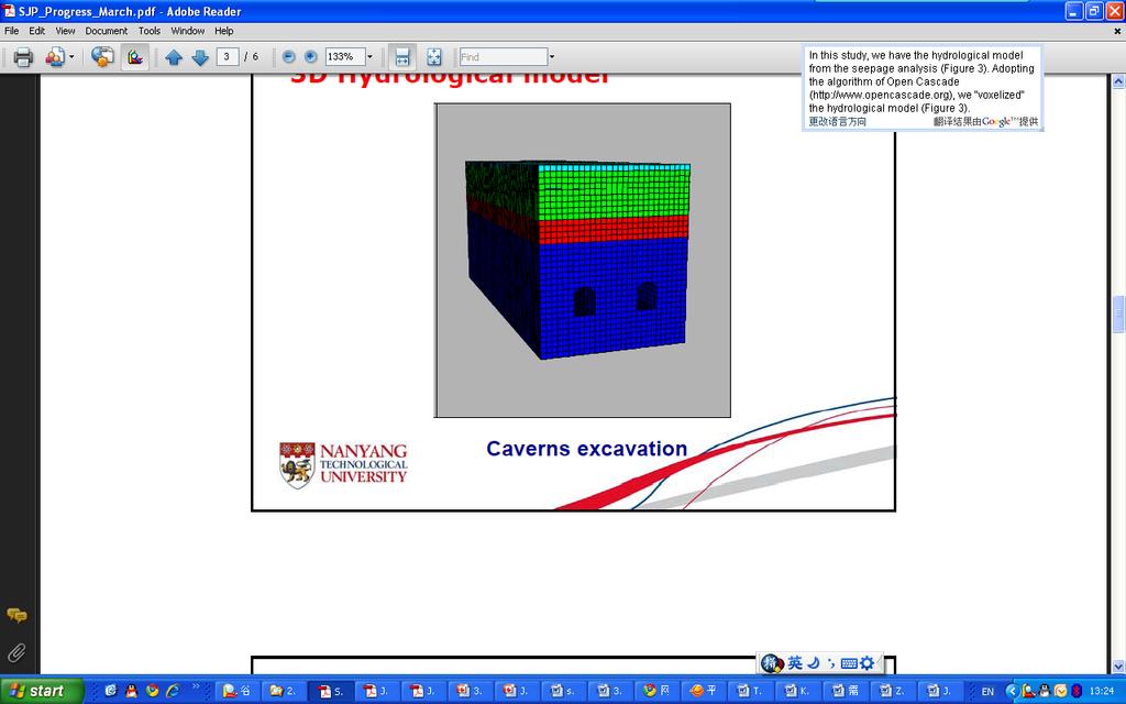 Figure 4, Voxel File geometry specifications In this study, we have the cavern hydrological model from the seepage analysis.