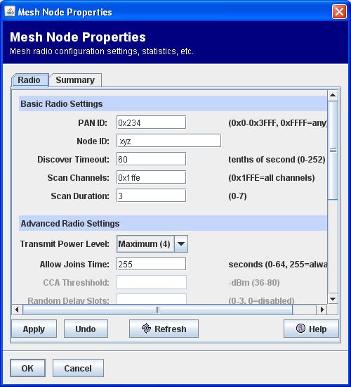 Plan, deploy, and manage Drop-in Networks Detailed node views From the Mesh/WPAN view, more detailed views of nodes
