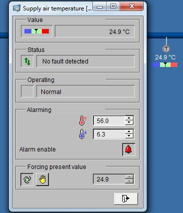Adjusting plant operation in Plant Viewer Plant Viewer can be used to Override plant states Adjust setpoints Acknowledge and reset alarms Set the alarm limits of a plant item Set a manual value for a