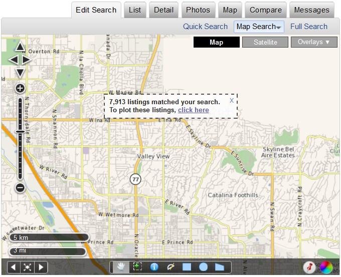 Map Search The Map Search can assist you in searching for a specific property, creating CMAs and creating a search area for a client.