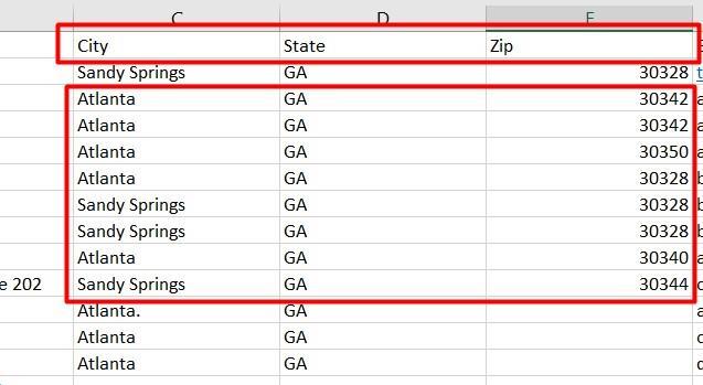 For information on how to split a cell in excel in to multiple cells see : https://support.office.