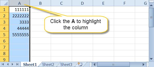 You can create this file from query results, by typing in the information, or by copying and pasting the information in. To begin, Open Microsoft Excel 2. In Column A, enter the desired student ids.