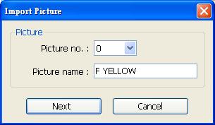 Step 3 When the dialog below is shown, select a picture for state 0.