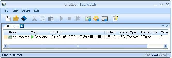 35. EasyWatch 35.1. Overview EasyWatch allows users to monitor HMI or PLC address values via Ethernet on PC, or calling out Macro for easier debugging, remote monitoring, and controlling.
