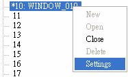 In the window, right click when no object is selected, and select (Attribute). 6.2.