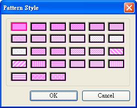 (Frame) Select this check box to set the frame of a shape. Click the drop down button to select a color.