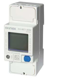 TECHNICAL016EN 80 A MID single phase energy meter METERING Description The 80 A single-phase compact energy meter ekinex EK-ME1-80M performs the measurement of energy and main electrical parameters
