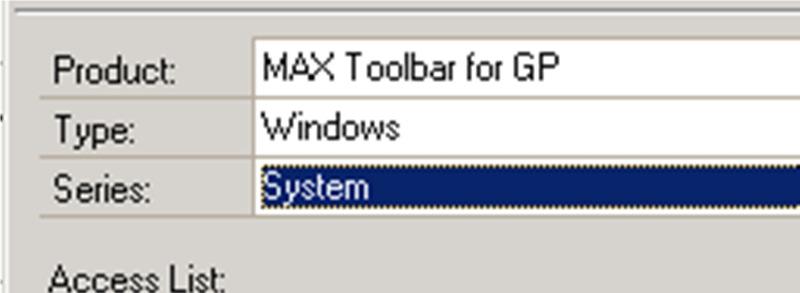 MAX Toolbar for Microsoft Dynamics