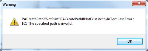 parameters have been set in the PDFServer.cfg file. During the validatin f the PDFServer.