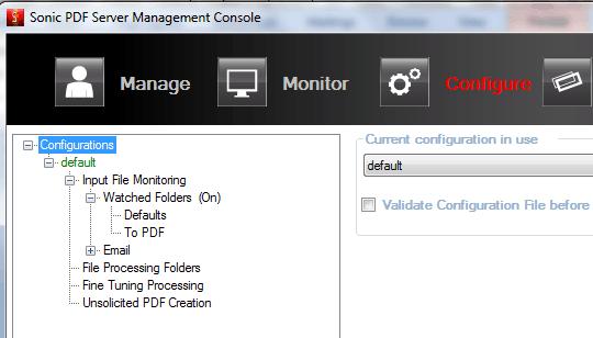 1 Managing the Watched Flders The Snic PDF Server allws yu t specify flders, called watched flders which will be used fr placing the input files.