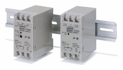 Switch Mode Power Supply (3/7.5-W Models) CSM DS_E_4_3 Miniature DIN Rail Mounting DC-DC Power Supplies 65 mm depth enables mounting onto control panels with 100 mm depth. Inputs: 10.2 to 27.