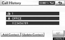 TELEPHONE AND INFORMATION By call history You can call by call history which has 4 functions below.