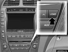 AUDIO/VIDEO SYSTEM Setting all the discs: 2. Insert only one disc while the CD changer door is open. You can set a disc at the lowest empty disc number.