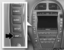 NAVIGATION SYSTEM: BASIC FUNCTIONS Screen adjustment You can adjust the contrast, brightness, color and tone of the screen.