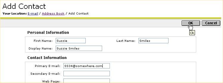Contacts The purpose of Contacts is to store address of people off campus or for use in