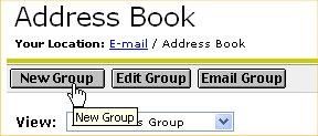 Address Groups Creating address groups helps when it is necessary to send frequent e-mail to the same group of