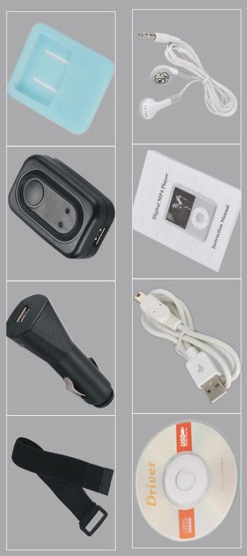 ACCESSORIES 1 Silicone Case (optional) Earphones AC Charger User