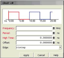 clock frequency of 100 MHz for synthesis.
