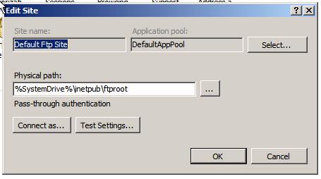 Configuring FTP on Report Server After installing Internet Information Server, configure FTP as follows: 1.