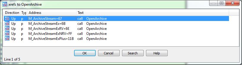 When called, each method may eventually end up calling the OpenArchive() function within eplusocx.ocx to retrieve an archive from a device at a specified IP.
