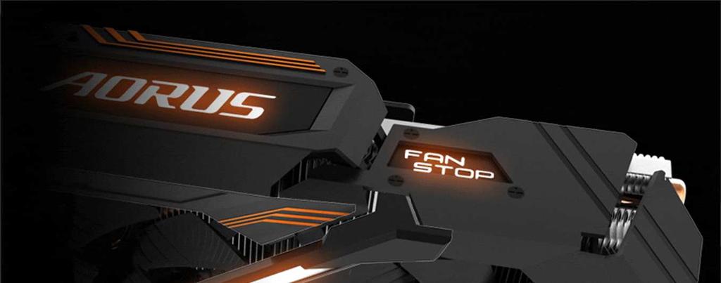 Friendly 3D Active Fan With RGB Led Indicators The AORUS graphics cards are