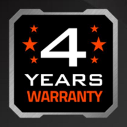 AORUS Care Register online to get free 4 year extended warranty We want your