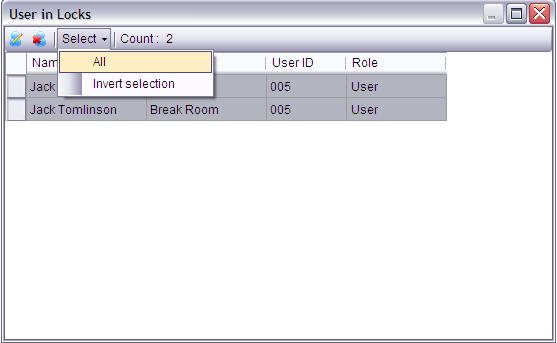 10g) To delete the USER from ALL locks they are assigned to, click SELECT and choose