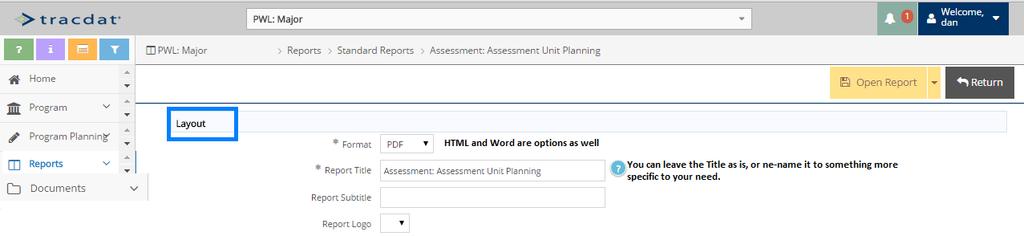 In the Filter section: o Place your cursor in the Outcome Status box and click to select Active or Inactive.